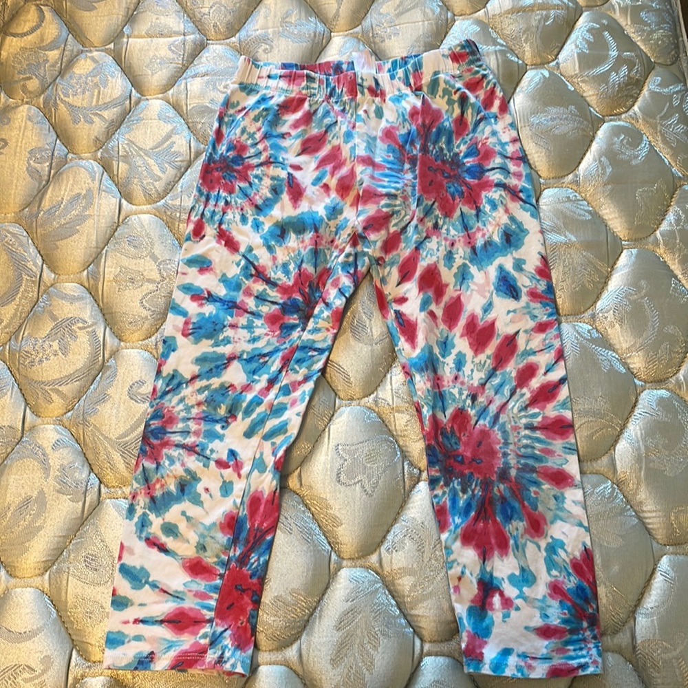 Capri kids tye dye leggings